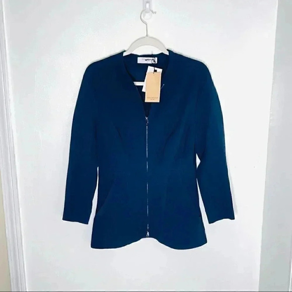 NEW MM Lafleur Higgins Jacket Staccato in Galaxy Blue Office Career Blazer - Picture 2 of 8